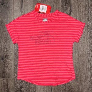 The North Face 10 12 Girls Cropped Top Shirt Striped NWT Sample Tag Medium M